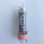 Mini nixie tube IN-16 use for clock and other devices, gas discharge indicator digits: 0 – 9. High brightness and contrast, low power. Orange-red glow. USED