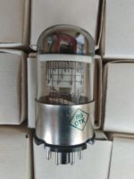 OG-3 DEKATRON TUBE COUNTING SPINNER METAL BASE. Single-pulse 20kHz counting speed, helium-hydrogen fill. Light color - PURPLE. Analogue GC10D