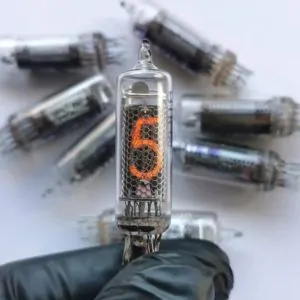 Mini nixie tube IN-16 use for clock and other devices, gas discharge indicator digits: 0...9