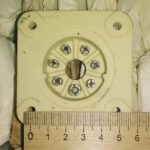 PLK7-1 COLLET Socket for tube: 6S33S, 6S33S-V, 6S18S, GI-30, GMI-6, GU-32, GU-29 SILVER CONTACT, CERAMIC base