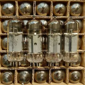 Russian output beam tetrode 6P41S tube. Near equivalent of 7868 tube. Numbering of contacts in 6P41S is identical with numbering in 7868