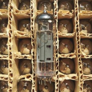Russian tube 6P18P low-frequency output pentode, REFLECTOR manufacturer. Full equivalent of EL82 tube, close analog of EL84