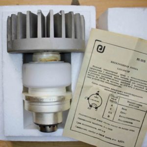 The Russian generator triode GS-31B is a ceramic-metal tube triode for power amplification at frequencies from 300 MHz to 1070 MHz. Output power over 360W.