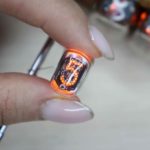 mini nixie tube IN-17 - glow discharge indicator for clock. Displays numbers: 0 - 9, correct "5" (not inverted "2"). High brightness and contrast. NOS