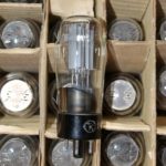 5C4S kenotron tube figural. Designed for rectification of alternating voltage. Equivalent of the 5Z4, 5Z4G, GZ30, 5CG4, 6087
