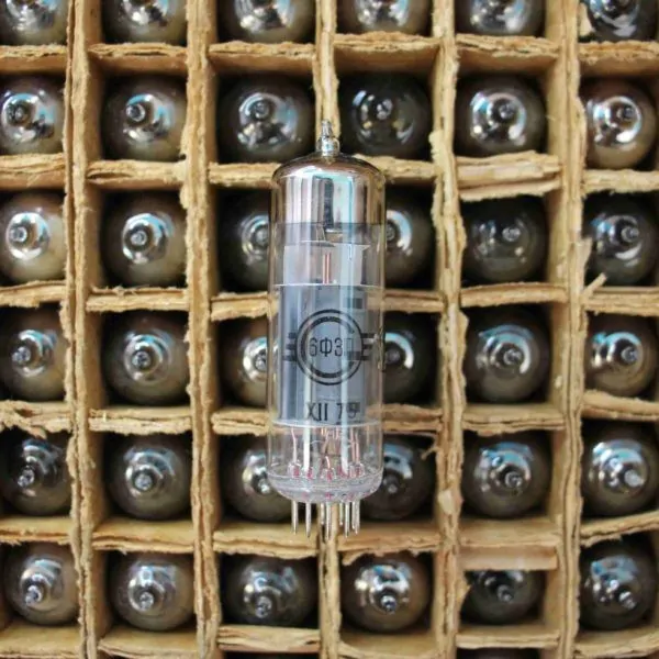 Russian 6F3P Tube triode-pentode GOLD GRID! Low-frequency preamp and output amplifier in one tube! Equivalent of the 6BM8, ECL82.