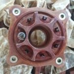 Tube socket PL3-1PD37 bakelite, original. For tubes like 6S33S, 6S33S-V, 6S18S, 6S41S, GI-30, GMI-6, GU-32, GU-29, 829B and similar.