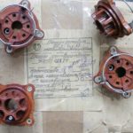 Tube socket PL3-1PD37 bakelite, original. For tubes like 6S33S, 6S33S-V, 6S18S, 6S41S, GI-30, GMI-6, GU-32, GU-29, 829B and similar.