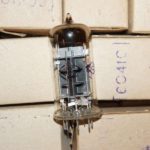 Russian 6S41S output triode tube. Great tube for DIY amplifier project with 30W output power, and good sound. Half of the tube 6S33S