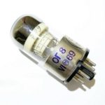 OG-8 dekatron tube counting spinner, metal base. Single-pulse 100kHz counting speed, helium-hydrogen fill. Light color - blue. Russian nixie tube for clock