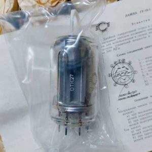 Tube GU-19-1 Russian generator double-beam tetrode, amplify and multiply the frequency of HF up to 500MHz. NOS USSR. Analogue: SRS4451 RFT WF / 6R3S