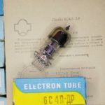 6S4P-DR triode Russian tube. Equivalent: EC86, PC86, W417A