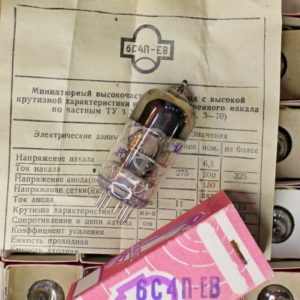 6S4P-EV triode Russian tube. Equivalent: EC86, PC86, W417A