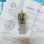 The 6J9P-E (6Zh9-E) electron tube HF pentode, equivalent to E180F, 6688. NOS