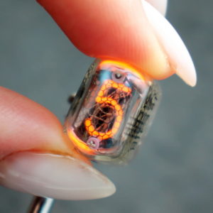 mini nixie tube IN-17 - glow discharge indicator for clock