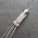 Rare IV-9 VFD nixie tube - fluorescent indicator of bright yellow glow, displaying numbers 0...9