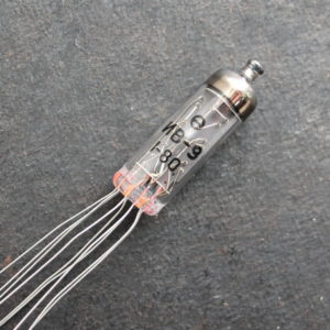 Rare IV-9 VFD nixie tube - fluorescent indicator of bright yellow glow, displaying numbers 0...9