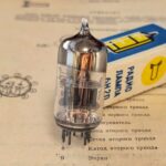 electron tube 6N2P, close by characteristics to the 12AX7 and ECC83. NOS