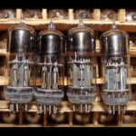 6N6P matched quad dual triode tube with gold grid. Tested, parameters included. Equivalent to ECC99, E182CC. NEVZ / NOS