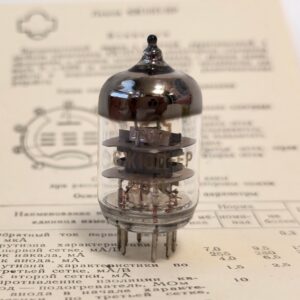Vacuum tube 6J10P-ER (6Ж10П-ЕР) HF pentode. Wideband amplifier. Plant: REFLECTOR. NOS