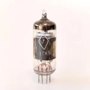 6J5P (6Zh5P / 6Ж5П) HF pentode. Wideband voltage amplifier. Equivalent: 6AH6, 6F36, 6485. NOS.